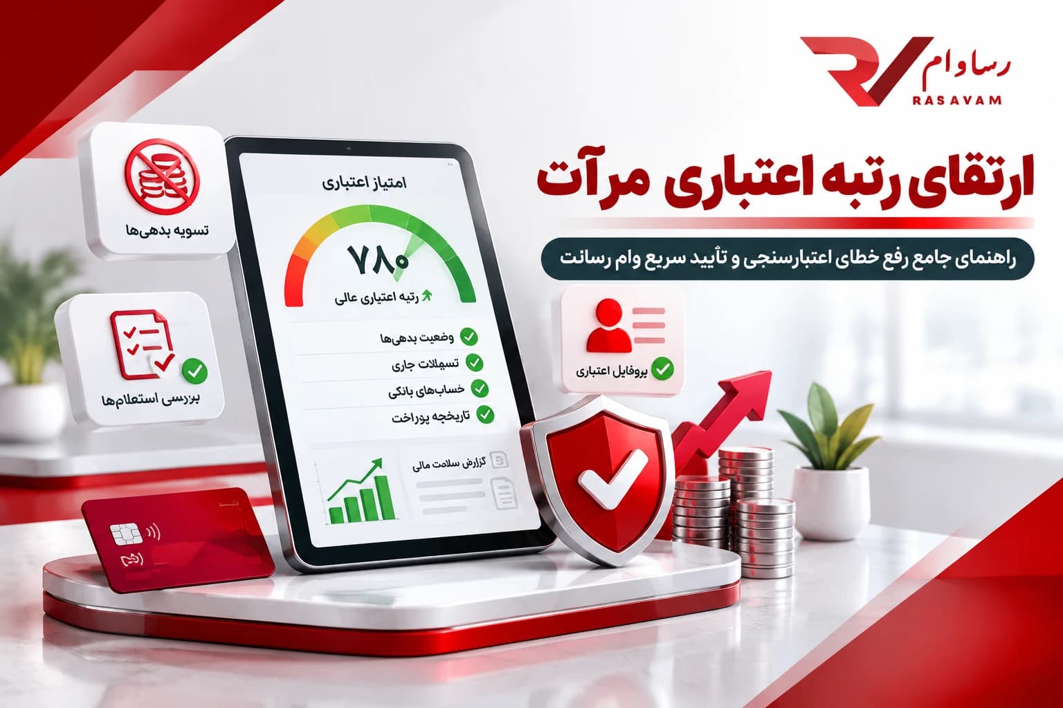 راهنمای کاربردی ارتقای رتبه اعتبارسنجی مرآت پیش از درخواست وام بانک رسالت